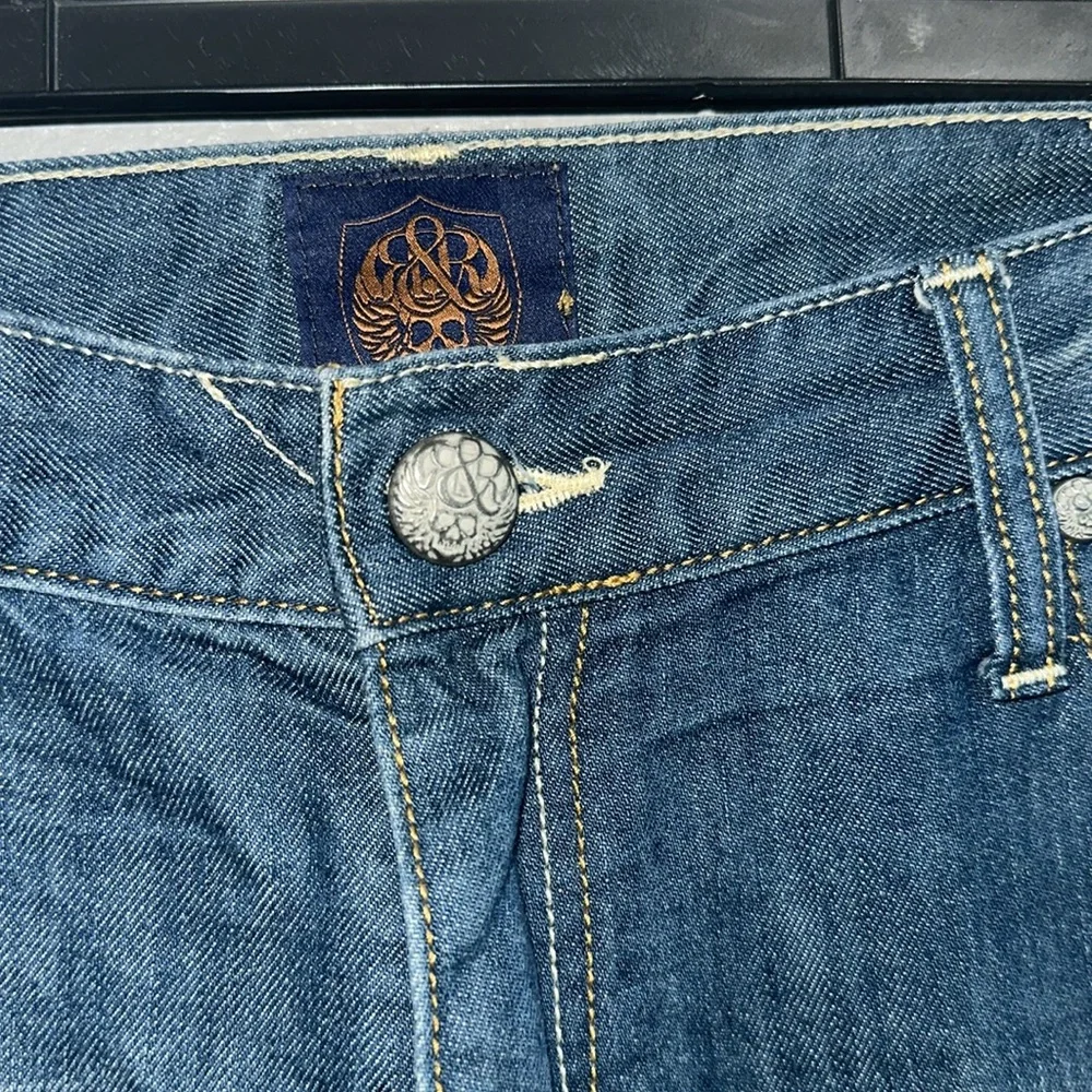 Rock & Republic Men's Blue Distressed Jeans 38X32 - Picture 2 of 10